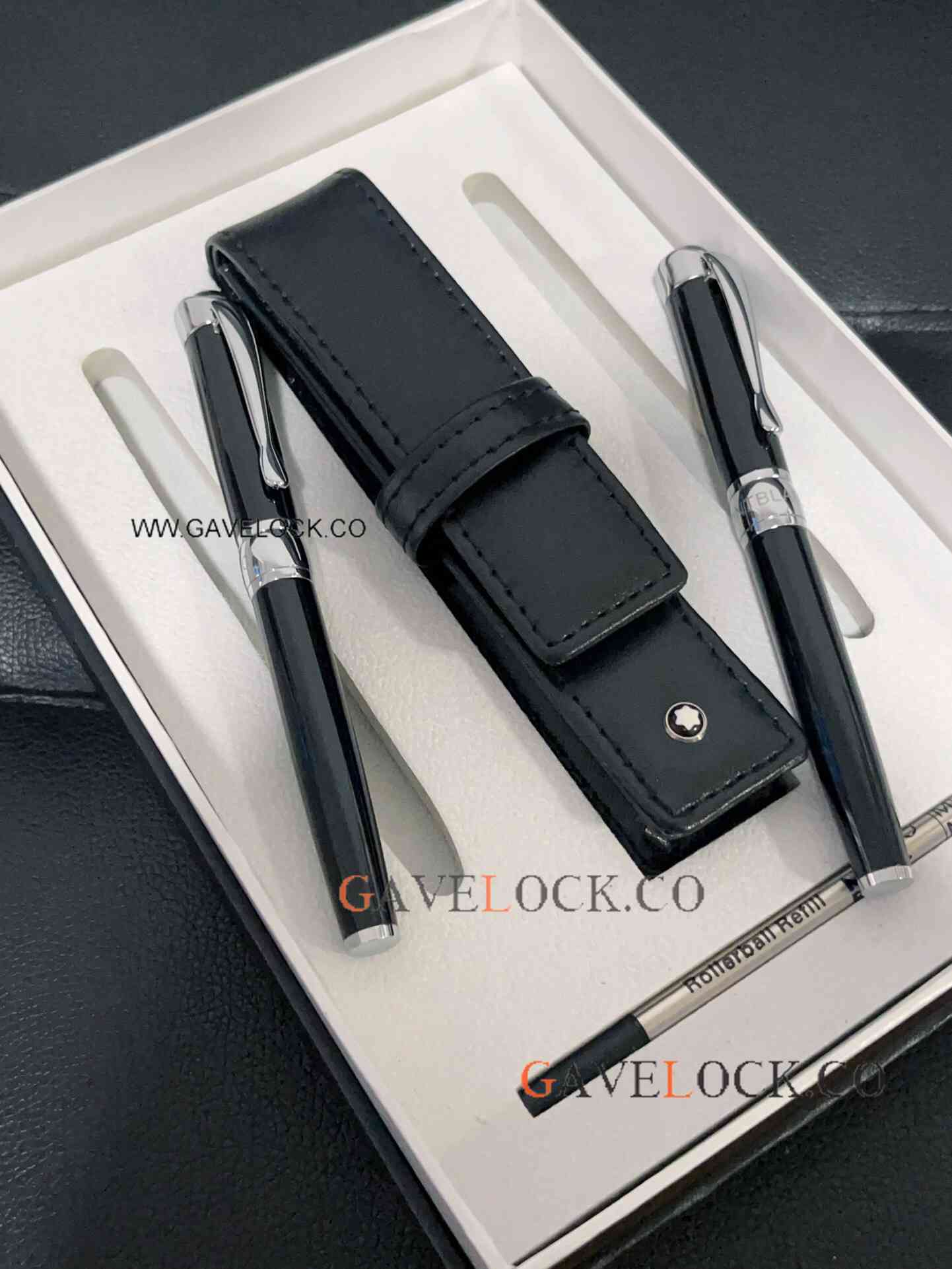 Copy Mont Blanc Writers Edition 2-Rollerball & Refill & Pen Pouch